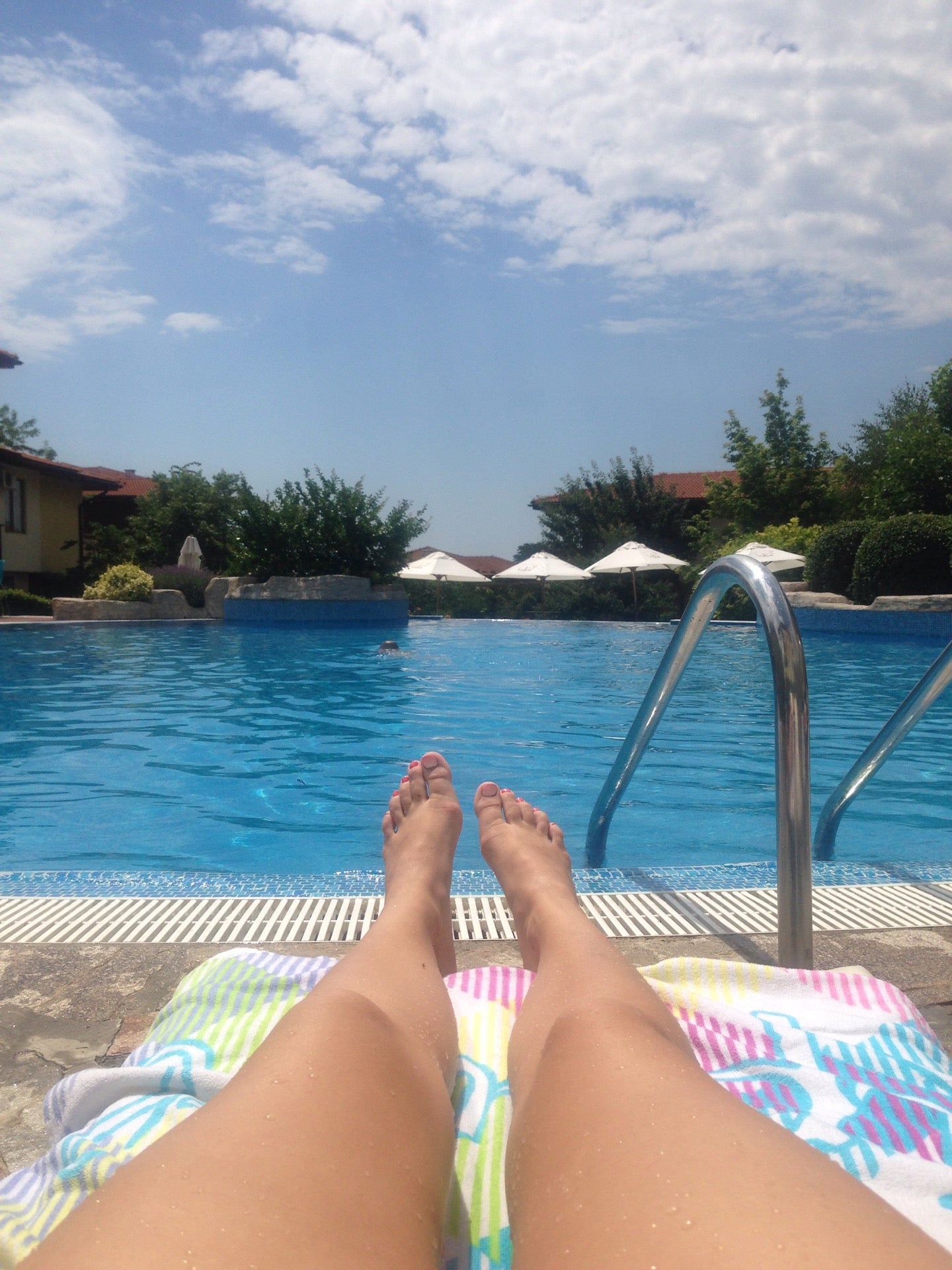 Swimming pool near Tent bar